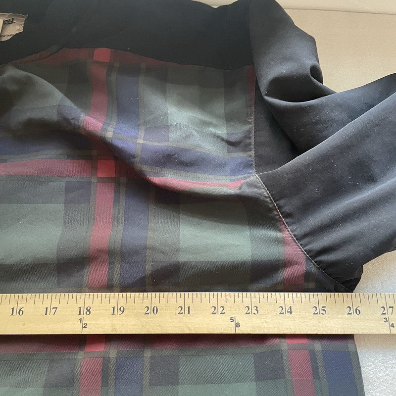 Vintage Tourney Gore Tex Pullover Men L Black Red Plaid 90s Pullover Windbreaker gallery
