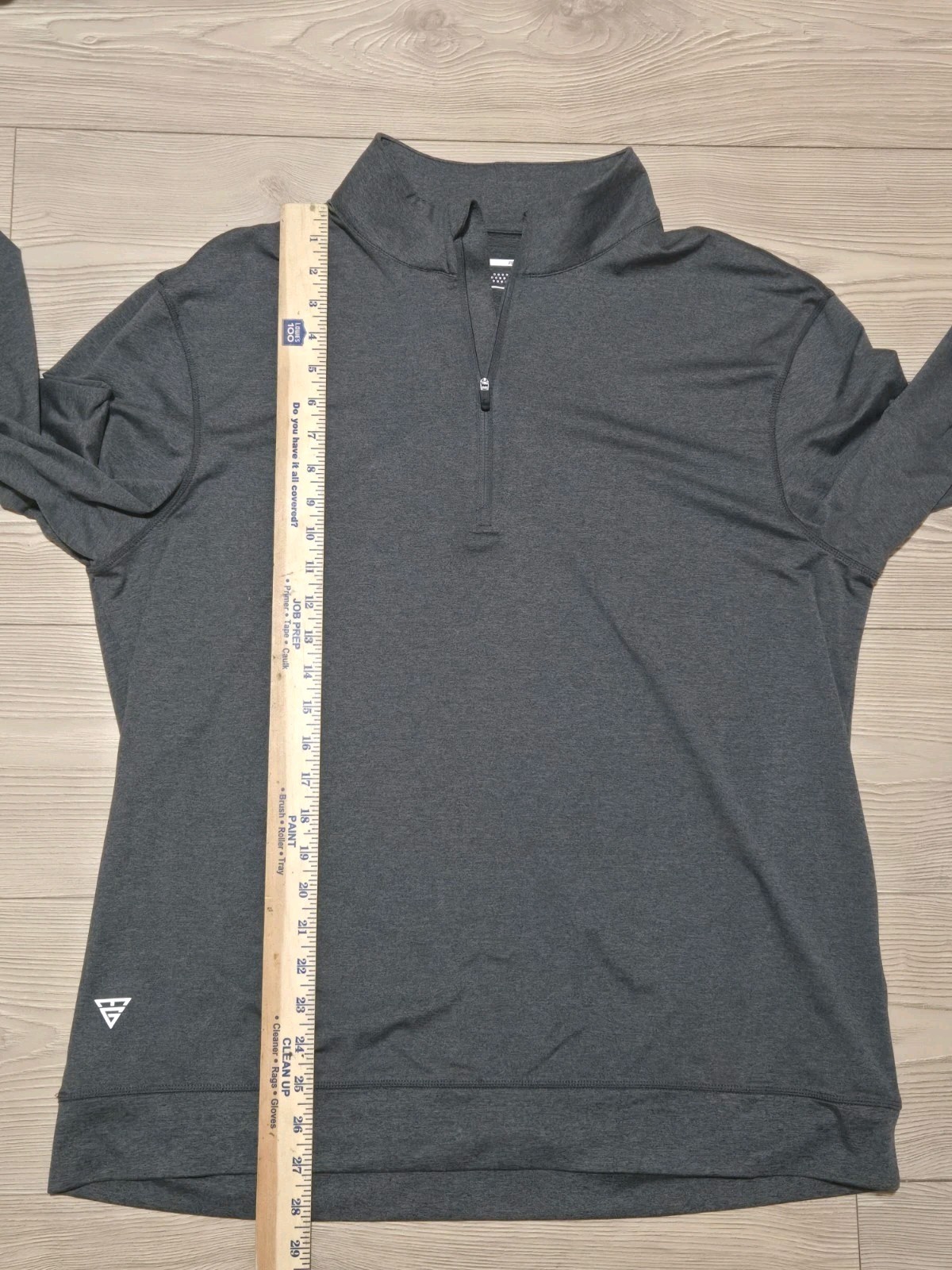 MAELREG Men's Gray Performance Pullover 1/4 Zip Long Sleeve Size Large Golf gallery