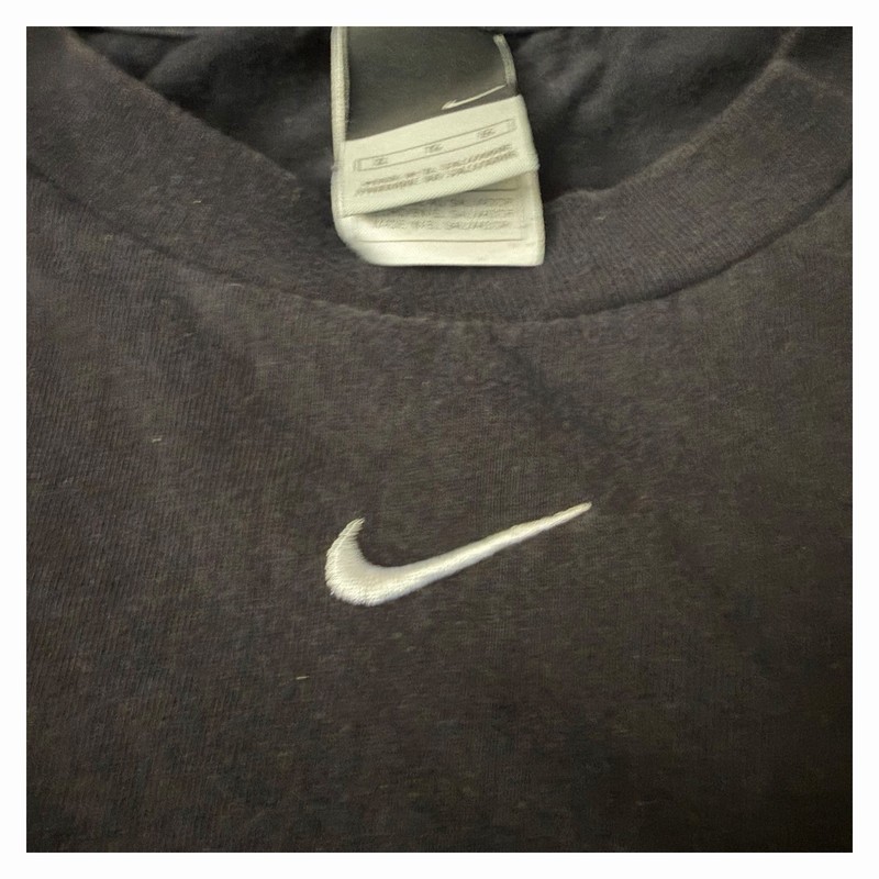 Vintage Y2K Nike Center Swoosh Tank Top Mens XLarge Black Embroidered 100%Cotton gallery