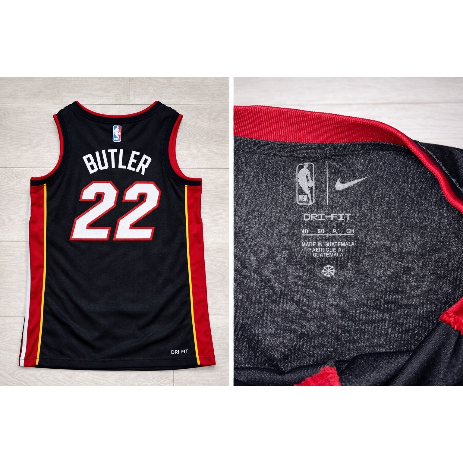 Nike NBA Authentic Jimmy Butler #22 Miami Heat Statement Jersey Black Size 40 gallery