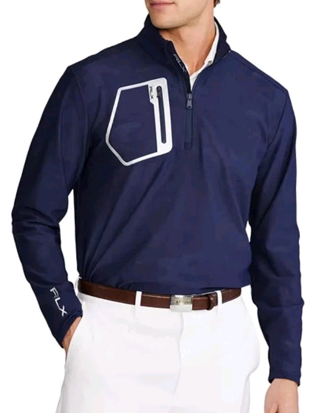 RLX RALPH LAUREN Mens Jersey Half-Zip Golf Pullover Navy gallery