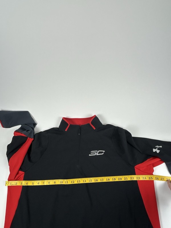 Under Armour Men’s SZ XXL Steph Curry Red And Black 1/4 Zip Pullover NBA gallery