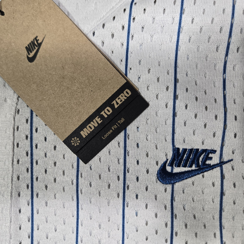Nike Sportswear Club Mens 4XLT Baseball Jersey White Blue II4428-026 4XL Tall gallery