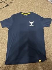 Under Armour Project Rock Mens M Blood Sweat Respect Shirt HeatGear Gym