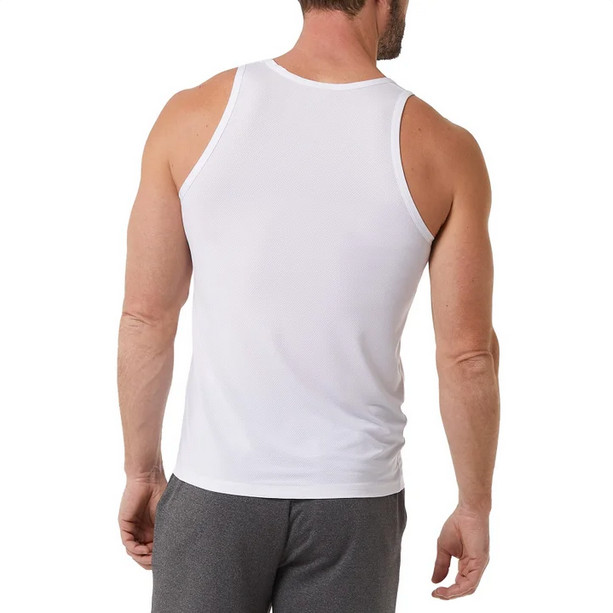 32 Degree Mens Medium 3 Pack Comfort Mesh Tank Tops - White gallery