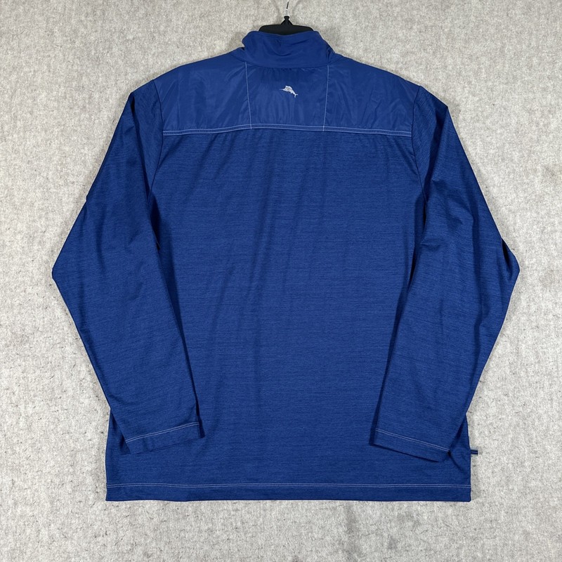 Tommy Bahama Atlanta Braves Island Zone 1/4 Zip Pullover Men’s Large Blue gallery