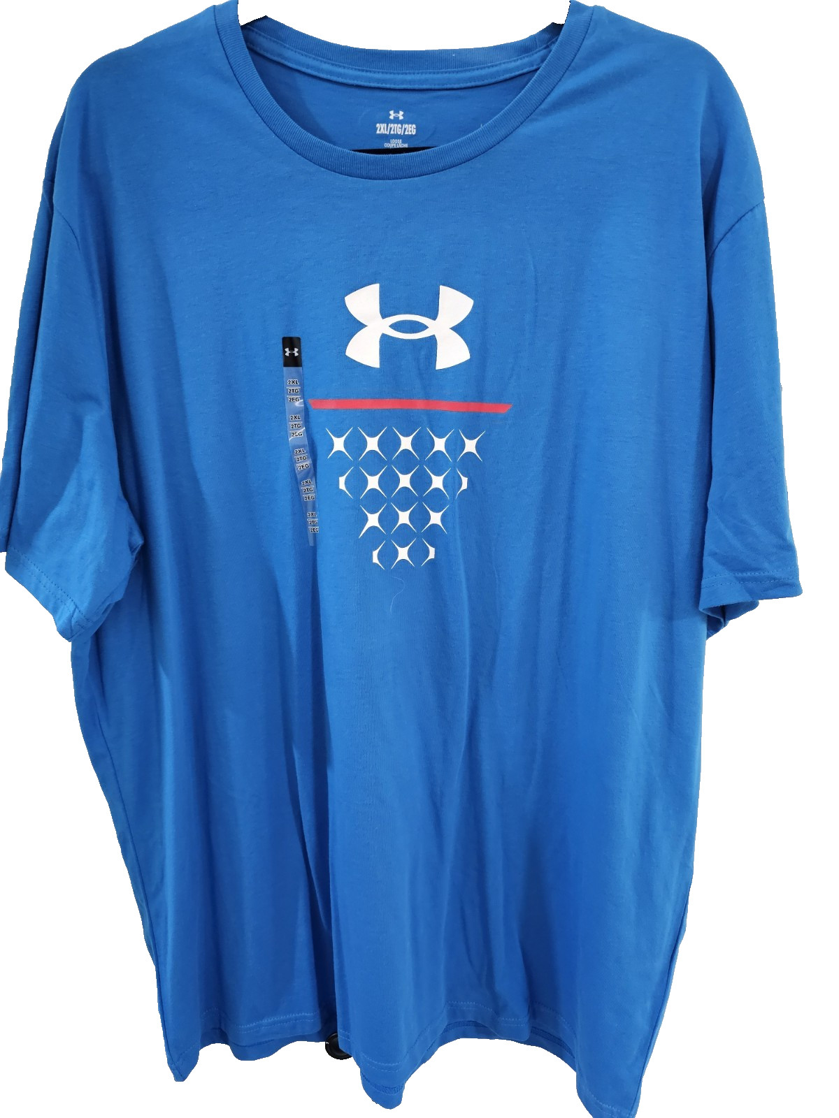 Under Armour Shirt Men's Short Sleeve NEW Size 2XL Basketball New Icon Blue gallery