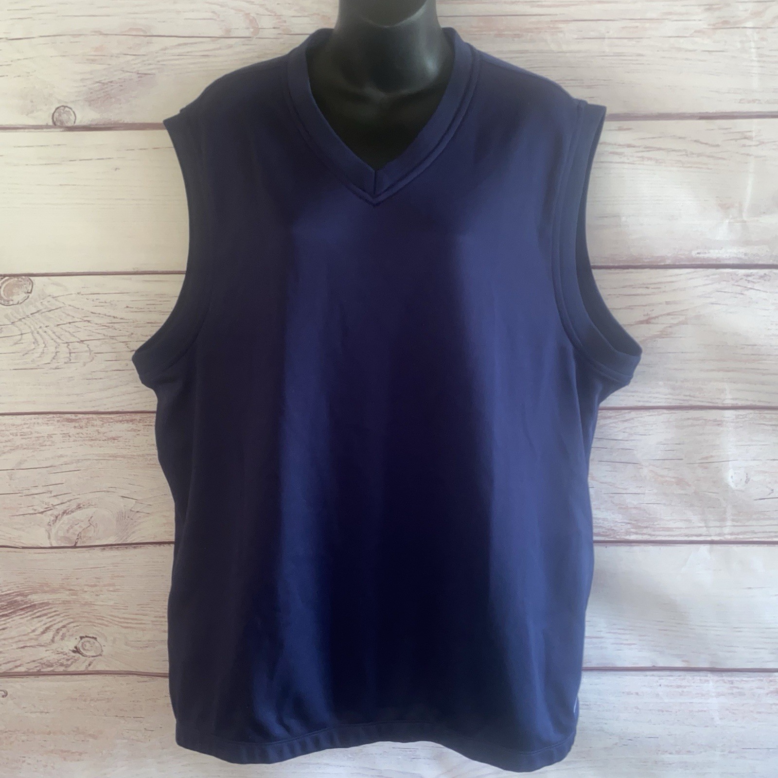 Nike Golf Dri-FIT Tour Performance Vest Mens XL Navy Sleeveless Pullover Golf B9 gallery
