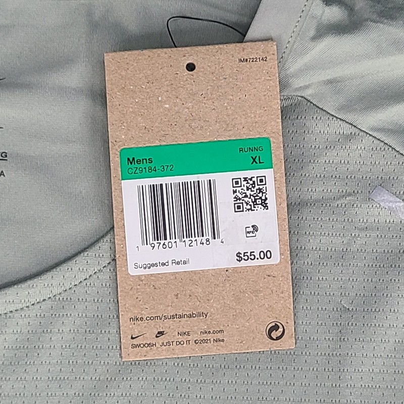 Nike Shirt Mens XL Green Jade Horizon Rise 365 Dri Fit Running Fitness Top Tee gallery