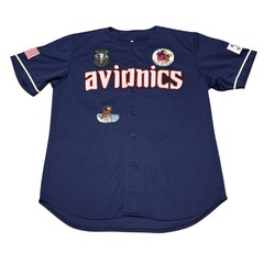 Vintage Baseball Jersey Mens XL Avionics Military US Air Force #20 Sports ECM