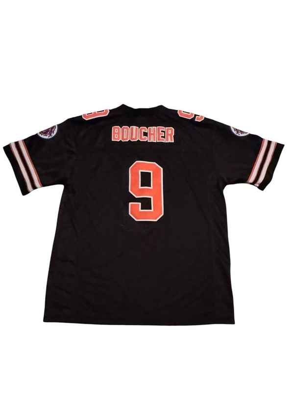 The WaterBoy Bobby Boucher Black and Orange #9 Football Jersey Short Sleeve gallery