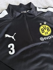 PUMA Borussia Dortmund Men’s Black 1/4 Zip Training Top Size M
