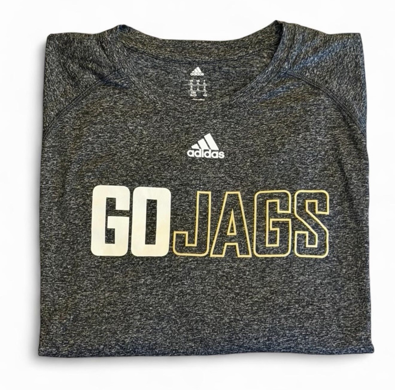 Adidas Climalite GO JAGS Long Sleeve Shirt XL Gray Performance Athletic Tee gallery