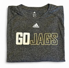 Adidas Climalite GO JAGS Long Sleeve Shirt XL Gray Performance Athletic Tee