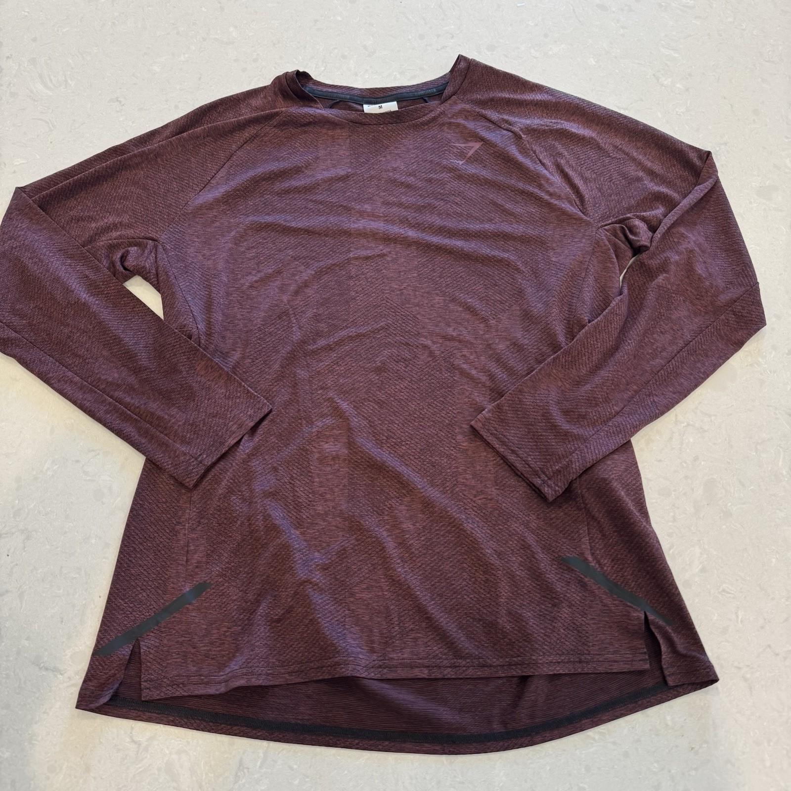 Gymshark Jersey Apex Long Sleeve Training Gym Shirt Green Men’s M Cherry Brown gallery