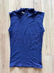 Under Armour Base Layer Men Sleeveless Navy Gym Soccer Running Yoga Hiking M