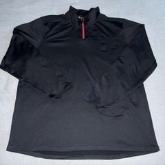 Spyder Active ProWeb Men’s L/G Black 1/4 Zip Mock Neck Long Sleeve Pullover