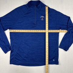Pinehurst Putter Boy ‘47 Brand 1/4 Zip Pullover Mens XL Blue Performance Golf