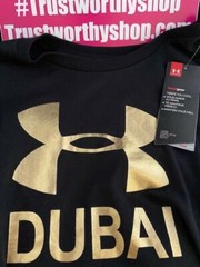 Under Armour Dubai Gold & Black Shirt NWT XXL! VERY LIMITED You must fly and buy