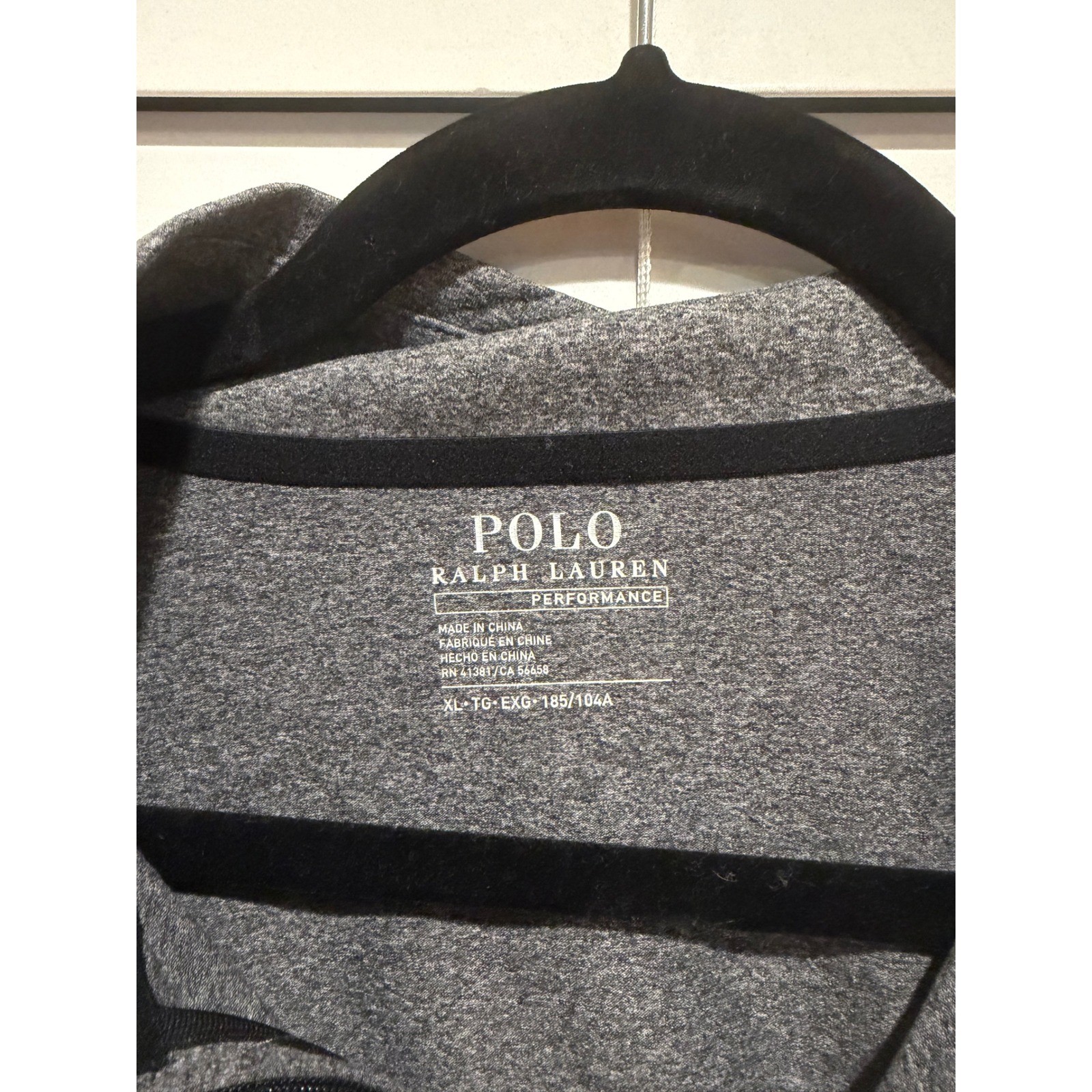 Rare Polo Ralph Lauren Performance Gray Team USA Long Sleeve 1/4 Zip Mens XL gallery