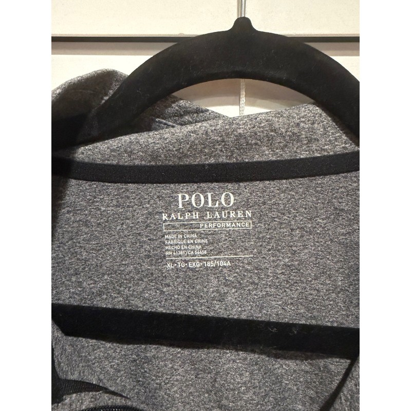 Rare Polo Ralph Lauren Performance Gray Team USA Long Sleeve 1/4 Zip Mens XL gallery