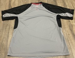 Umbro For Tumi Shirt Mens XL Gray Performance X-Static Short Sleeve