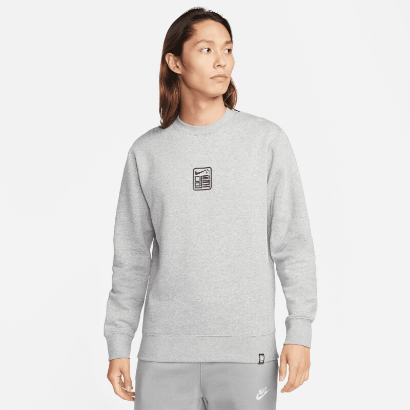 Nike Korea Club Fleece Pullover Crew Neck T-shirt (4986) Korean Lettering Top gallery
