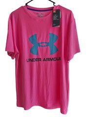 Mens L Under Armour Hot Pink Shirt