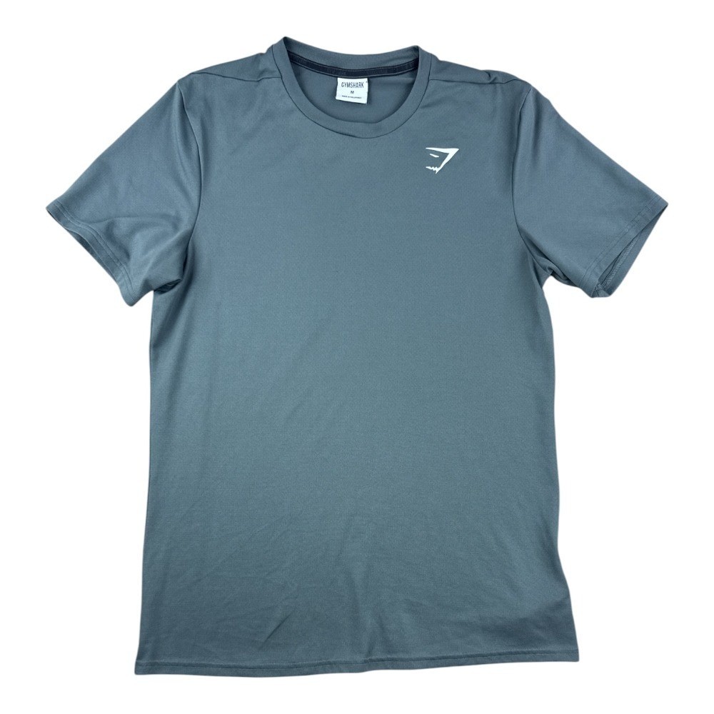 Gymshark Arrival T-Shirt Men's Medium Gray Slim Fit Athletic Workout Gym Tee gallery