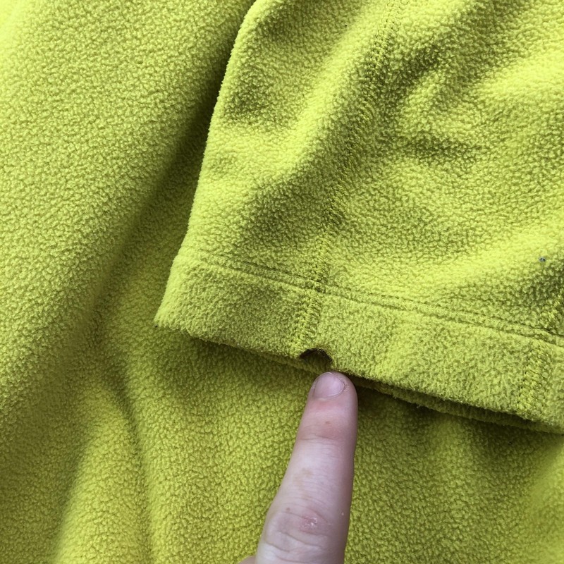 The North Face Pullover Mens Large Yellow 1/4 Zip Long Sleeve Fleece Top Hiking gallery
