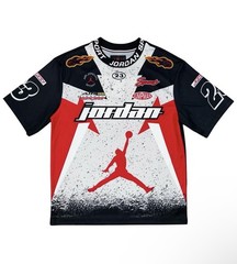 Air Jordan Motorsport Cement 23XI Racing Jersey Shirt, Size Small IB8813-011