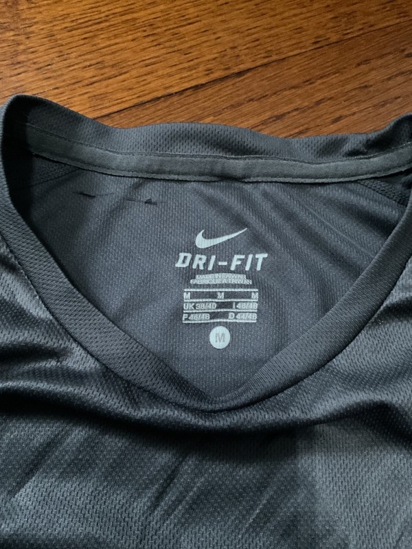 nike dri fit mens grey and black tank - M gallery