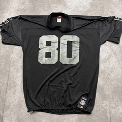 Vintage Reebok NFL Oakland Raiders Jerry Rice 80 Jersey Black Mesh Size XL