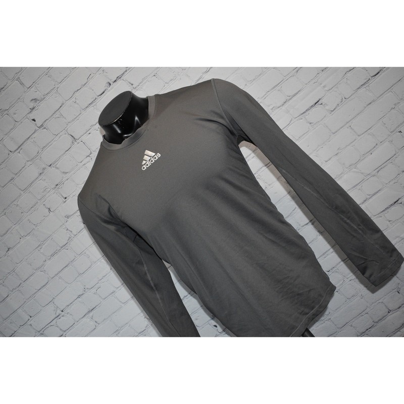 Adidas Gym Shirt Mens Size XL Stretch Polyester Blend Performance Workout Gray gallery