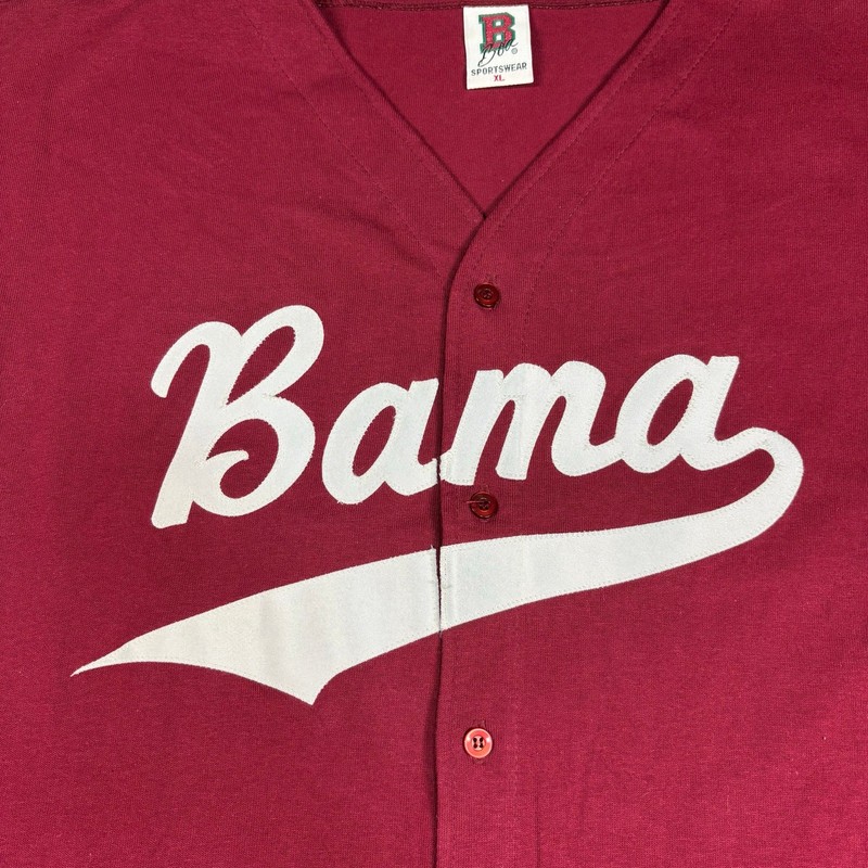 Vintage 90s Boa Sportswear Alabama Crimson Tide 'Bama' Baseball Jersey XL gallery