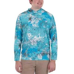 Habit Men’s UPF 40+ UV Protection Hooded Performance Layer Size S Veil Camo