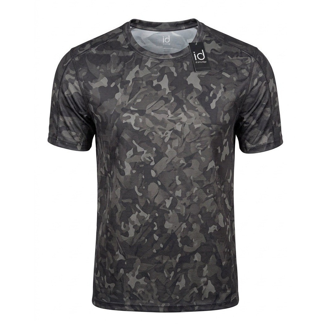 Ideology Mens Performance Tee Camo RapiDry Training Shirt Black L 100130330MN gallery