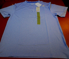 REEBOK Speedwick Nautical Blue Mens Sport Performance T-Shirt Medium New