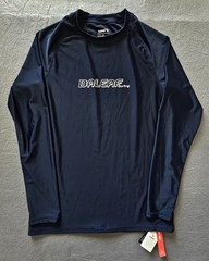 NWT Baleaf Surfing Long Sleeve Workout Rash Guard Men’s Size L Navy Blue UPF 50+