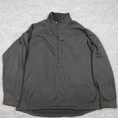 Patagonia R1 Flash Pullover Mens XL Black 1/4 Zip Base Layer USA Military Grid