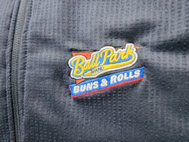 The North Face "Ball Park Buns & Rolls" 1/4-Zip Pullover Men's XL Blue Stretch gallery