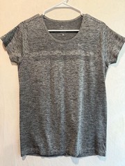 Nike Dri-FIT Knit Short Sleeve Training Shirt Gray Heather