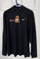 Nike Dri-Fit UCM Cardinal & Black Fund Pullover LG Black NWT Thumbhole Cuffs