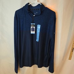 NEW Men’s Gap GapFit Blue 1/2 Zip Pullover Size Large MSRP: $59.95