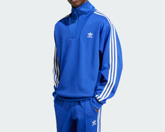 adidas Originals Adicolor Funnel Neck Track Top IX5216 – Blue / White