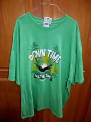 Unisex Adult 3XL Green T Shirt Person on Hammock Down Time All the Time NWT