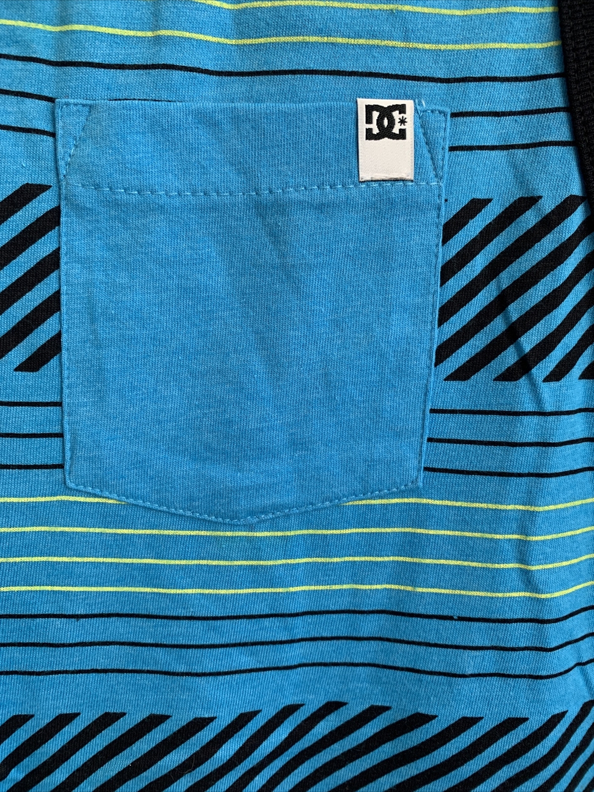 NWT DC Men’s Tank Sz L Turquoise/Black/Yellow Retail: $18 (MW-172 (x2)) gallery