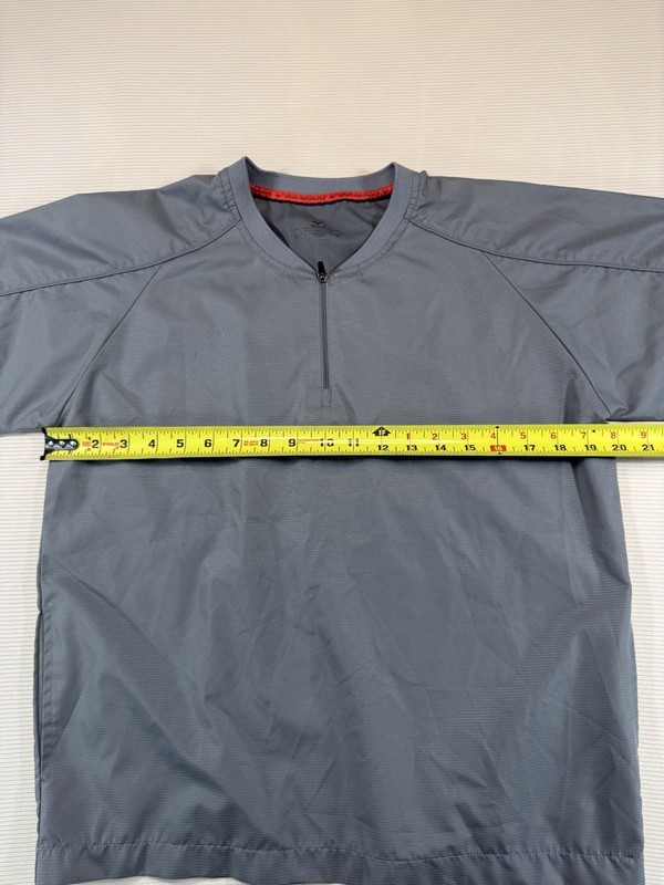Mizuno Performance Half Zip Pullover Gray Short Sleeve Athletic Shirt gallery