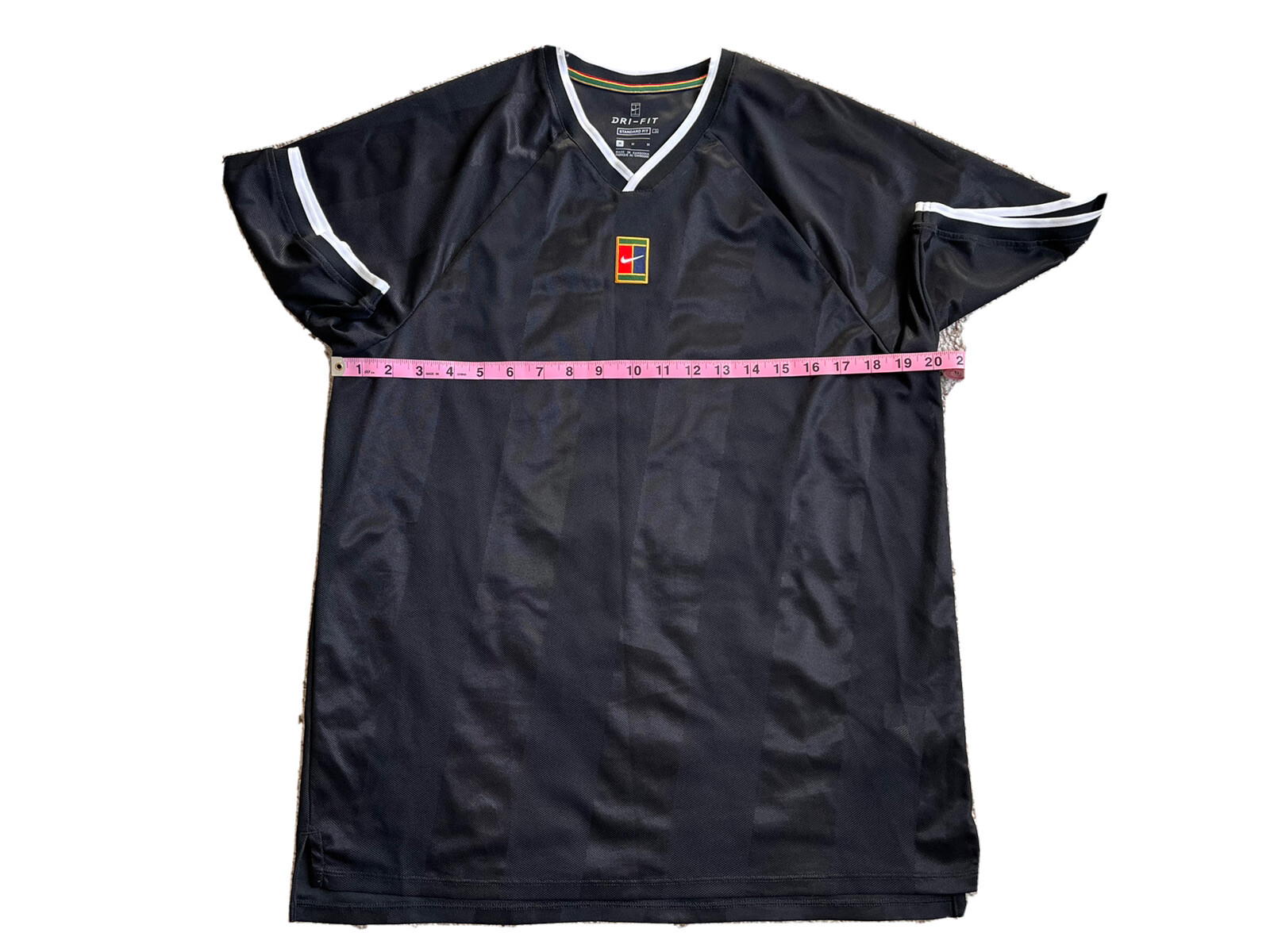 EUC MENS Medium NIKE DRI-FIT NIKECOURT COURT BREATHE SLAM TENNIS SHIRT BLACK gallery
