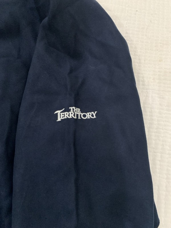 Zero Restriction Golf Outerwear Microfiber Zip Navy Blue Men's Medium gallery